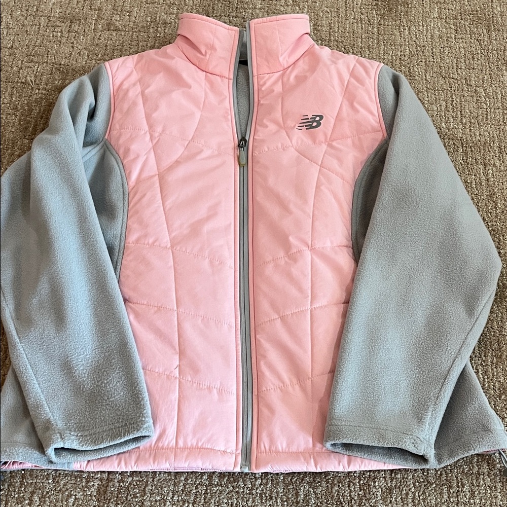 New Balance Womens Jacket in Soft Pink and Gray